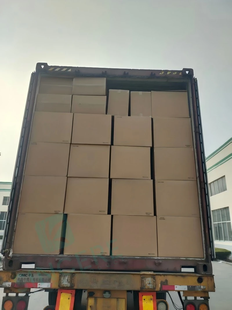 Eco-friendly soft silicone menstrual cup and organic tampons shipment loaded in a 40HQ container for US Eco-friendly soft silicone menstrual cup and organic tampons shipment loaded in a 40HQ container for US