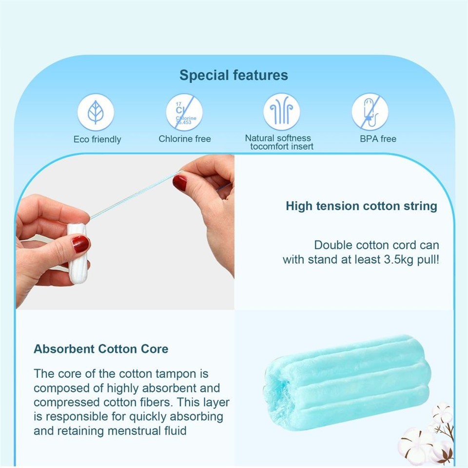 organic tampons regular and super(2324)