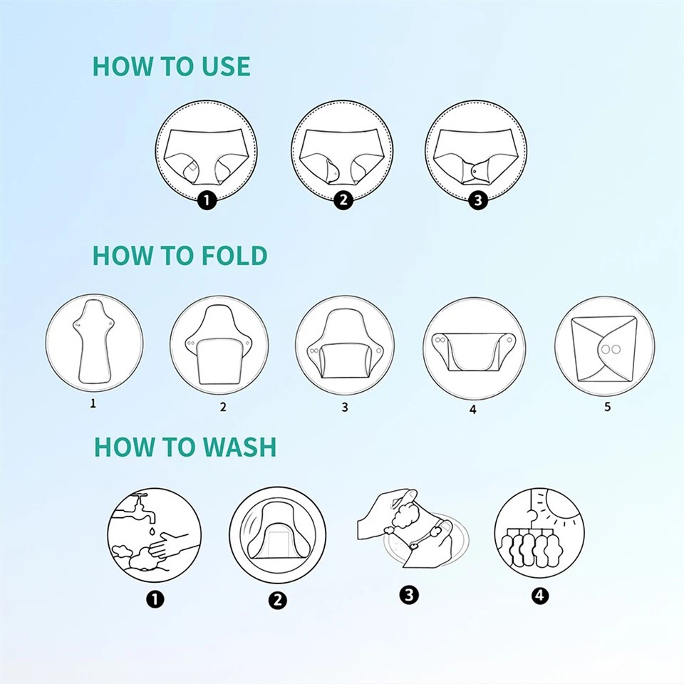 Sanitary Pads Menstrual Cloth(23445)